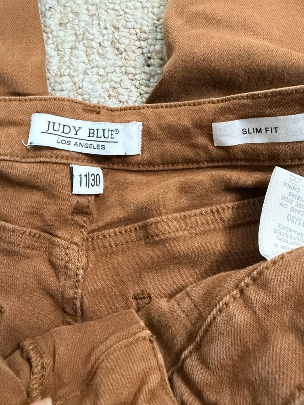 Judy Blue Jeans Slim fit Caramel Brown Denim size 30 - Picture 2 of 10